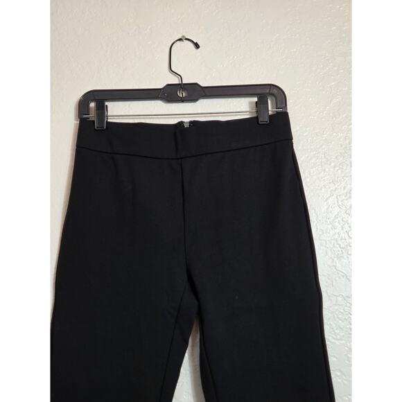 J.CREW Any Day Stretch Ponte Pants Womens Size Medium Petite Black Career Office - Picture 3 of 9